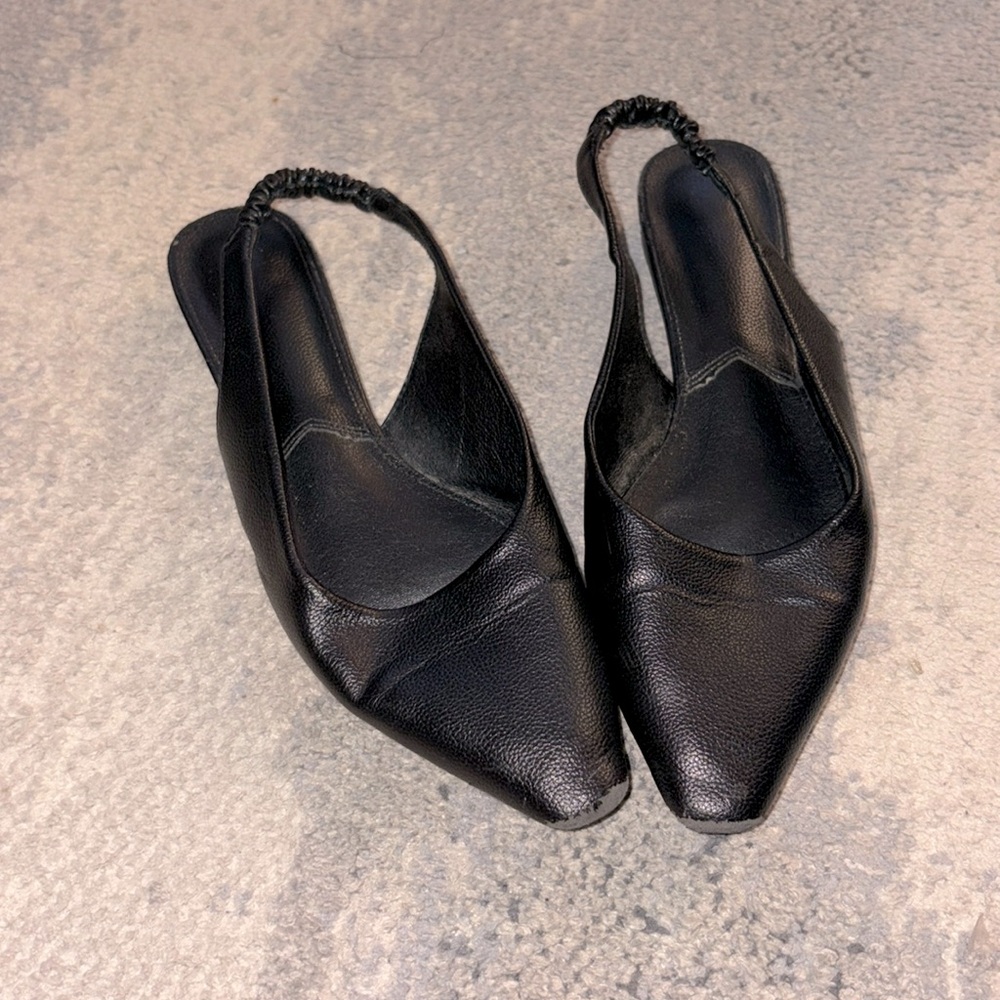Halston sling backs